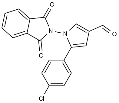 5-(4-chlorophenyl)-1-(1,3-dioxoisoindolin-2-yl)-1H-pyrrole-3-carbaldehyde 구조식 이미지