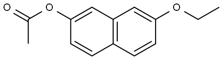 2-Naphthalenol, 7-ethoxy-, 2-acetate Structure