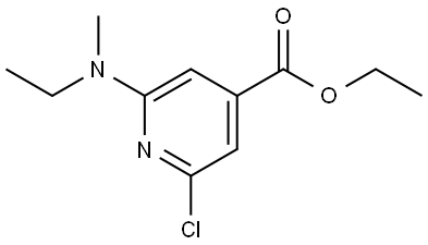 Ethyl 2-chloro-6-(ethyl(methyl)amino)isonicotinate Structure