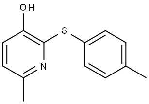 6-Methyl-2-[(4-methylphenyl)thio]-3-pyridinol Structure