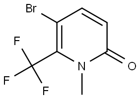 5-Bromo-1-methyl-6-(trifluoromethyl)pyridin-2(1H)-one Structure