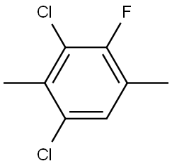 1,3-Dichloro-4-fluoro-2,5-dimethylbenzene Structure