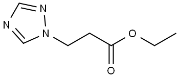 1H-1,2,4-Triazole-1-propanoic acid, ethyl ester Structure