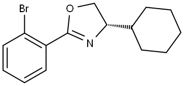 (4S)-2-(2-Bromophenyl)-4-cyclohexyl-4,5-dihydrooxazole Structure