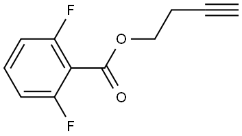 but-3-yn-1-yl 2,6-difluorobenzoate Structure