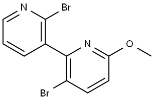 2',3-Dibromo-6-methoxy-2,3'-bipyridine 구조식 이미지