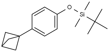 1-[4-[[(1,1-Dimethylethyl)dimethylsilyl]oxy]phenyl]bicyclo[1.1.1]pentane Structure