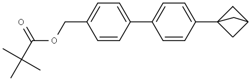 (4′-Bicyclo[1.1.1]pent-1-yl[1,1′-biphenyl]-4-yl)methyl 2,2-dimethylpropanoate Structure