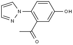 1-(5-Hydroxy-2-(1H-pyrazol-1-yl)phenyl)ethan-1-one Structure