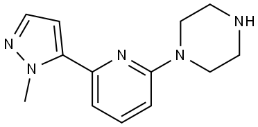 1-(6-(1-methyl-1H-pyrazol-5-yl)pyridin-2-yl)piperazine Structure