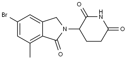 3-(5-bromo-7-methyl-1-oxoisoindolin-2-yl)piperidine-2,6-dione Structure