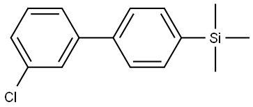 (3'-chloro-[1,1'-biphenyl]-4-yl)trimethylsilane Structure