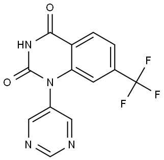 4-hydroxy-1-(pyrimidin-5-yl)-7-(trifluoromethyl)-1,2-dihydroquinazolin-2-one Structure