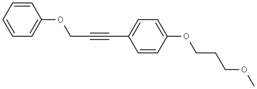 1-(3-Methoxypropoxy)-4-(3-phenoxy-1-propyn-1-yl)benzene Structure