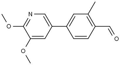 4-(5,6-Dimethoxy-3-pyridinyl)-2-methylbenzaldehyde Structure