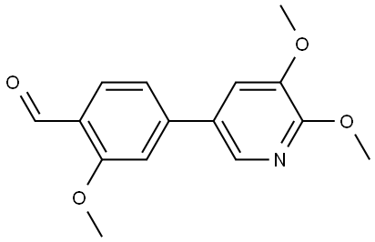 4-(5,6-Dimethoxy-3-pyridinyl)-2-methoxybenzaldehyde Structure