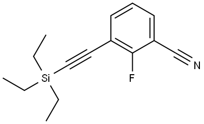 2-Fluoro-3-[2-(triethylsilyl)ethynyl]benzonitrile Structure