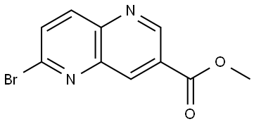 methyl 6-bromo-1,5-naphthyridine-3-carboxylate Structure