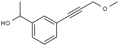 3-(3-Methoxy-1-propyn-1-yl)-α-methylbenzenemethanol 구조식 이미지