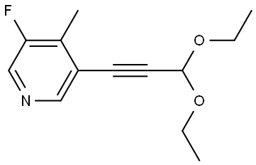 3-(3,3-Diethoxy-1-propyn-1-yl)-5-fluoro-4-methylpyridine Structure