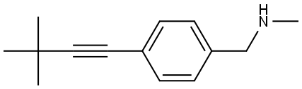 4-(3,3-Dimethyl-1-butyn-1-yl)-N-methylbenzenemethanamine Structure