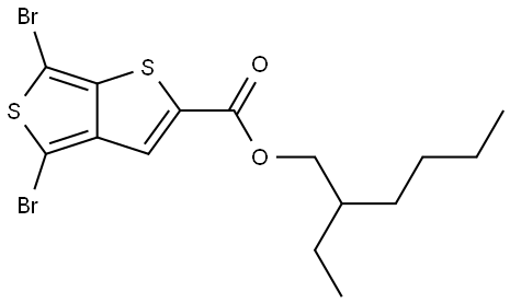 4,6-dibromo-thieno[3,4-b]thiophene-2-carboxylic acid 2-ethyl-hexyl ester Structure