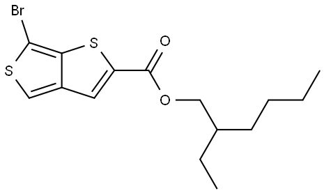 6-bromothieno[3,4-b]thiophene-2-carboxylic acid-2-ethylhexyl ester Structure