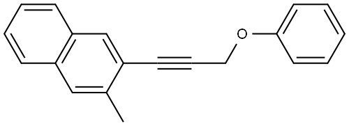 2-Methyl-3-(3-phenoxy-1-propyn-1-yl)naphthalene Structure