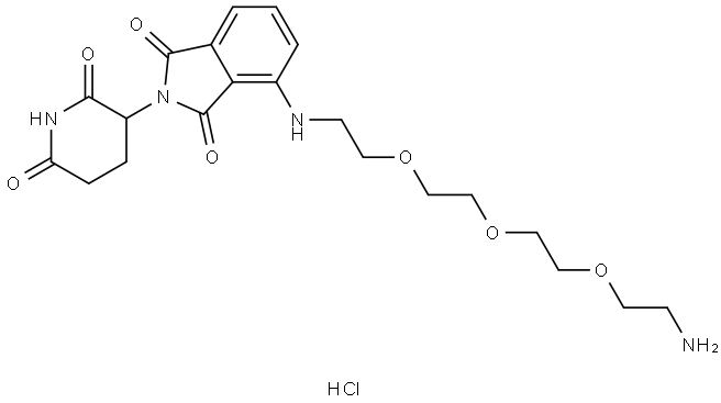 Pomalidomide-PEG3-Amine HCl salt Structure