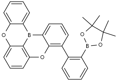 3-(2-(4,4,5,5-tetramethyl-1,3,2-dioxaborolane-2-yl)phenyl)-5,9-dioxa-13b-boranaphtho[3,2,1-de]anthracene Structure