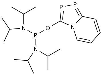 1-([1,3,4]azadiphospholo[1,2-a]pyridin-3-yloxy)-N,N,N',N'-tetraisopropylphosphinediamine Structure