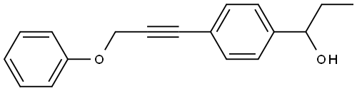 α-Ethyl-4-(3-phenoxy-1-propyn-1-yl)benzenemethanol Structure