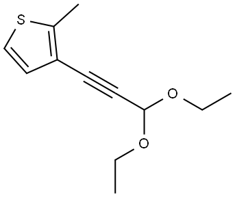 3-(3,3-Diethoxy-1-propyn-1-yl)-2-methylthiophene Structure