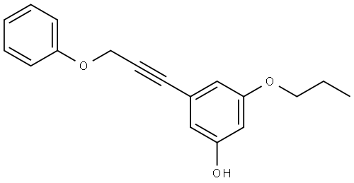 3-(3-Phenoxy-1-propyn-1-yl)-5-propoxyphenol Structure