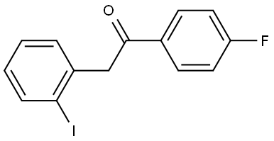 1-(4-fluorophenyl)-2-(2-iodophenyl)ethan-1-one Structure