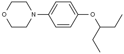 4-[4-(1-Ethylpropoxy)phenyl]morpholine Structure