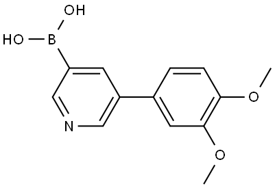 B-[5-(3,4-Dimethoxyphenyl)-3-pyridinyl]boronic acid Structure
