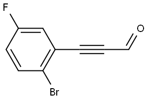 3-(2-Bromo-5-fluorophenyl)-2-propynal Structure