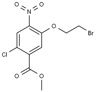 Benzoic acid, 5-(2-bromoethoxy)-2-chloro-4-nitro-, methyl ester Structure