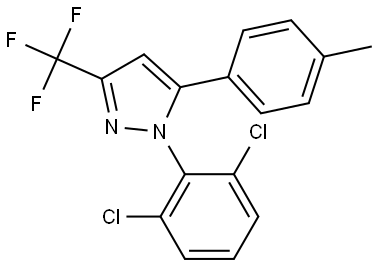 1-(2,6-Dichlorophenyl)-5-(4-methylphenyl)-3-(trifluoromethyl)-1H-pyrazole Structure