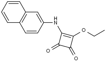 3-Ethoxy-4-(naphthalen-2-ylamino)cyclobut-3-ene-1,2-dione Structure