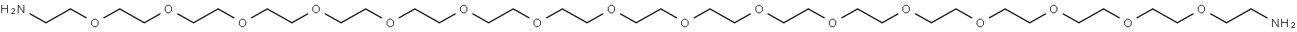 NH2-PEG16-CH2CH2NH2 Structure