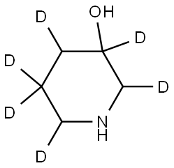 piperidin-2,3,4,5,5,6-d6-3-ol Structure