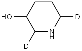 piperidin-2,6-d2-3-ol 구조식 이미지