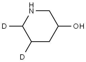 piperidin-5,6-d2-3-ol Structure