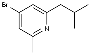 4-bromo-2-isobutyl-6-methylpyridine 구조식 이미지