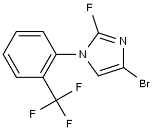 4-bromo-2-fluoro-1-(2-(trifluoromethyl)phenyl)-1H-imidazole Structure