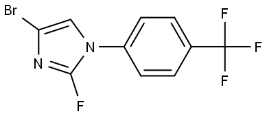 4-bromo-2-fluoro-1-(4-(trifluoromethyl)phenyl)-1H-imidazole Structure