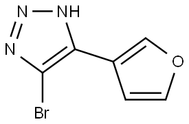 5-bromo-4-(furan-3-yl)-1H-1,2,3-triazole Structure