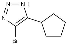 5-bromo-4-cyclopentyl-1H-1,2,3-triazole Structure
